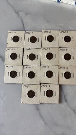1935S Lincoln penny quantity 14