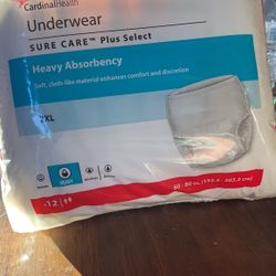 Adult Underwear Box of four packs for $10