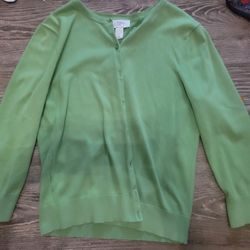 Green Ann Taylor LOFT sweater Medium Size