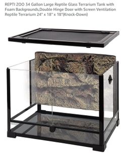 30 Gallon Reptile tank top and front opening plus water level