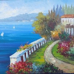Mediterranean Oil Painting 