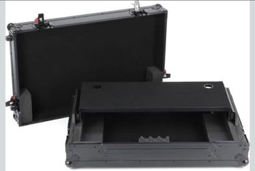 Gator Cases ONYX Series Flight Case with Upper Deck Platform for Pioneer DDJ-FLX10 DJ Controller, Black Hardware, (G-ONYXUD-FLX10)