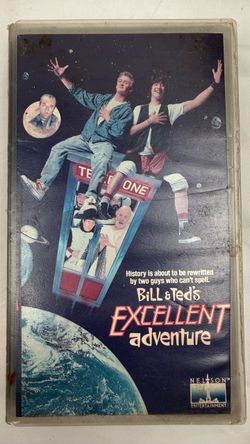 Bill & Ted's Excellent Adventure VHS (Nelson Entertainment) Vintage Sci-Fi Comedy Movie