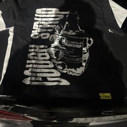 black awful lotta cough syrup shirt