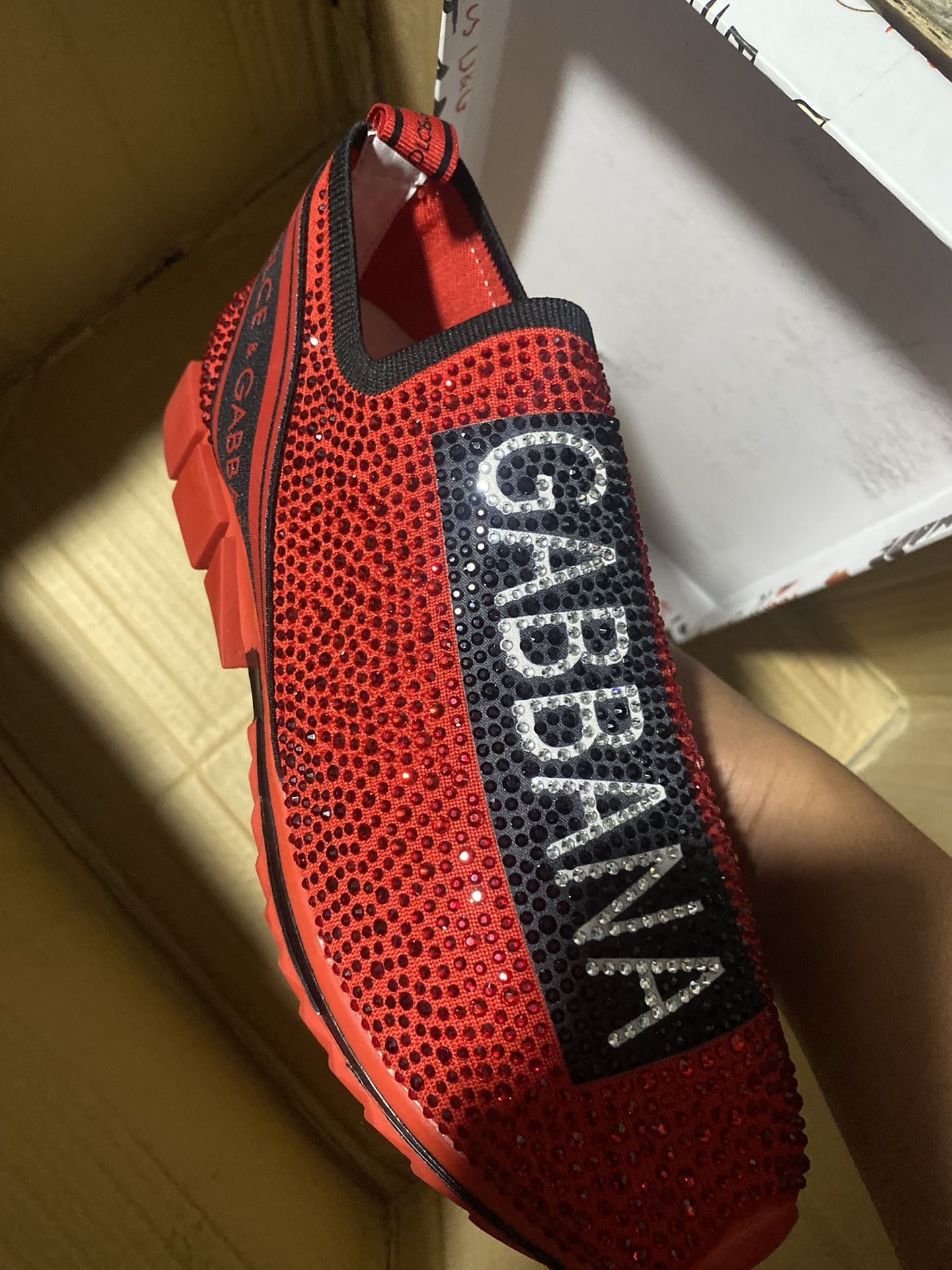 Red Docle Gabbana Shoes With Box And Dust Bag