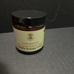 Sunroot Whipped Tallow Balm Vanilla Orange Cream Organic Natural 