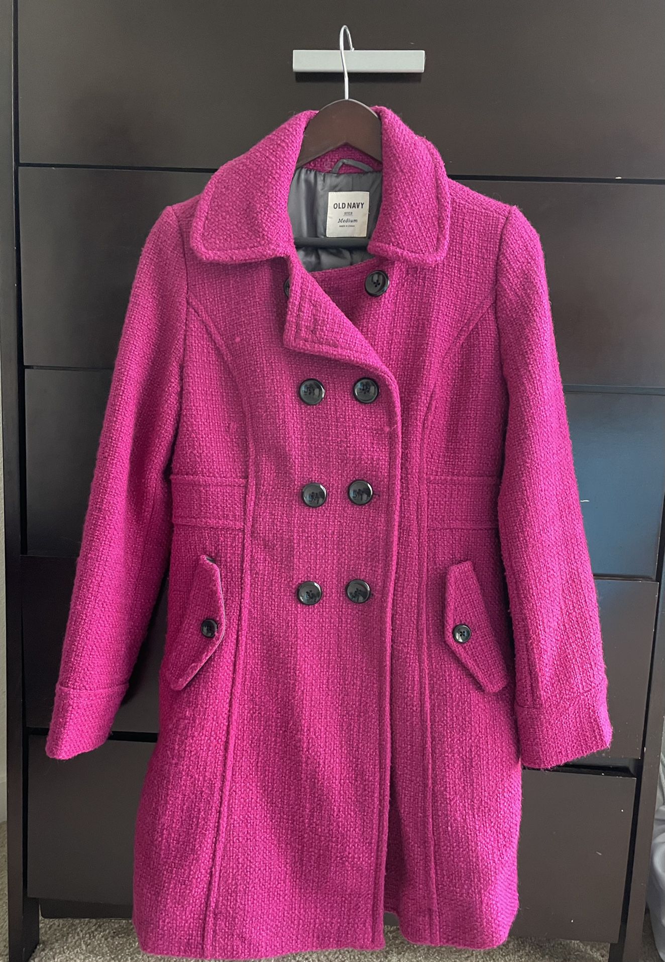 Pink Coat  Size Medium 