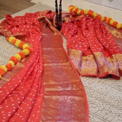 Jaipur-India Bandhej Saree