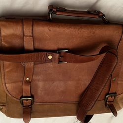 Men’s vantage messenger bag, genuine 100% leather