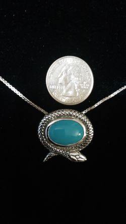 Sterling silver turquoise necklace
