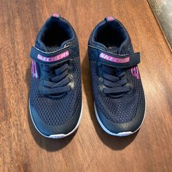 Child Sketchers Shoes Navy Blue Unisex Size 10.5
