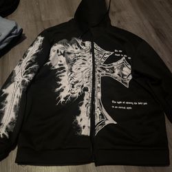 Skeleton And Cross Jacket 