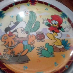 Daffy And Mickey Plate 