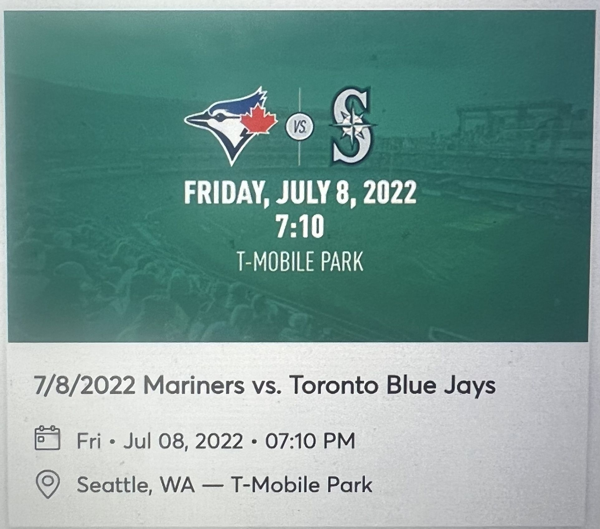 DIAMOND CLUB Tickets Vs Toronto Blue Jays