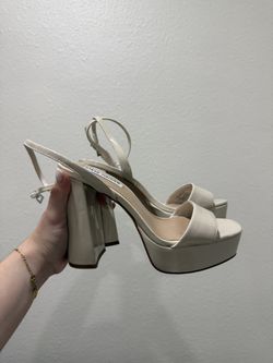 Cream Steve Madden Heels