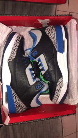Size 11.5 jordan 3 sport blues