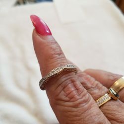 Size 9 Cubic Z. Sterling Silver. 925 Ring