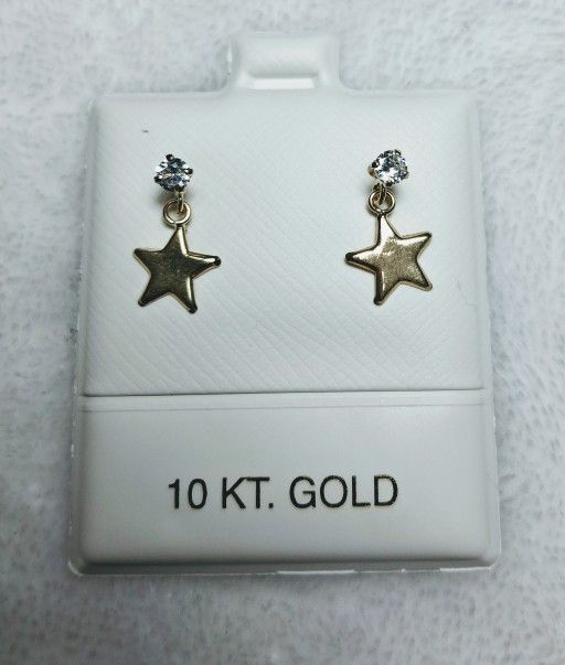 Aretes De Oro 10kt