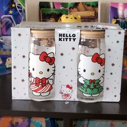 Hello Kitty Christmas Glass Tumblers