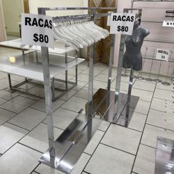 Clothing store racks