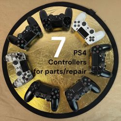 7 not properly working PS4 DualShock4 controllers for parts or repair