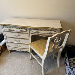 Desk, Chair, And Nightstand