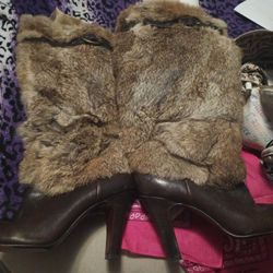Rabbit Fur Boots 