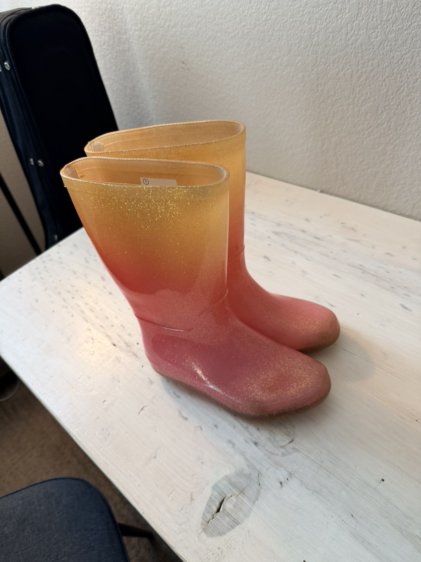 Cat jack rain boots girls size 1