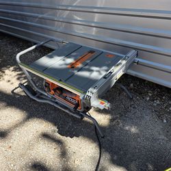 Ridgid 10 ins table saw with stand no funciona