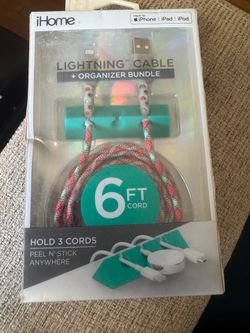 iHome Lightning Cable +Organizer Bundle-New