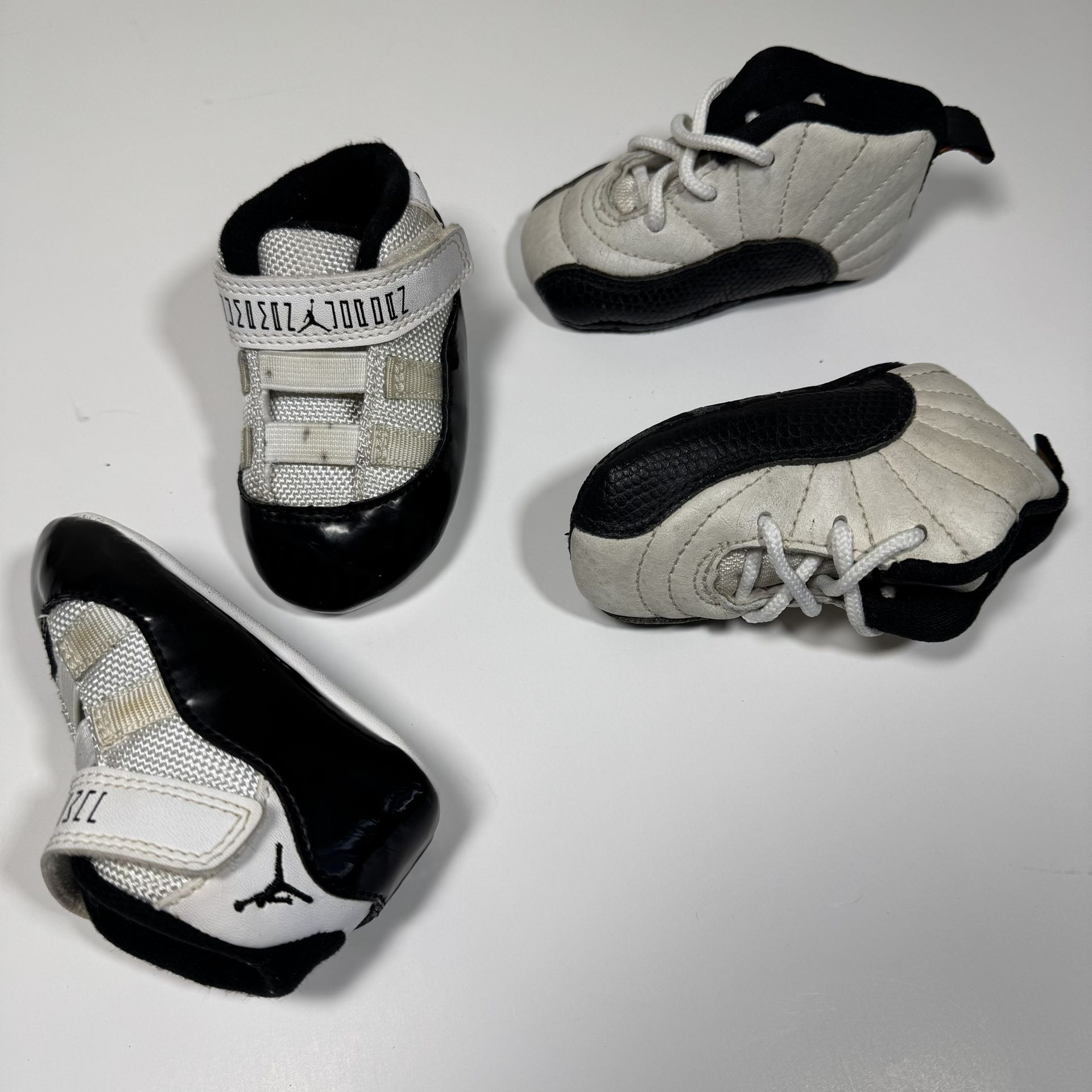 Jordan 11 concord / 12 taxi 1996 Baby infant soft bottoms SIZE 2c / 3c