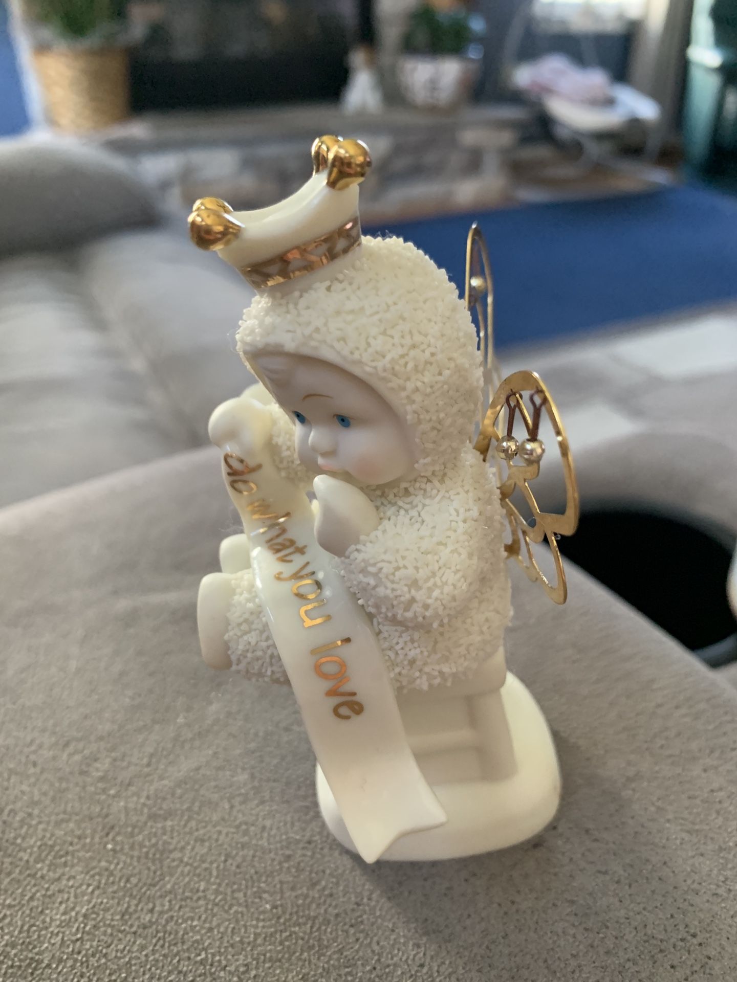 Dept 56 Snow-babies “Do What You Love” Crown and Wings 2002 retired
