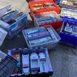 NASCAR hot wheels Star Wars dolls Hess truck toys figures action new in boxes Batman trek games. SS Lot I San To Sell Them All Call