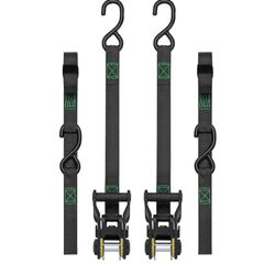 Smart Strap 1-in x 10-ft Ratchet Strap With S Hook 1500-lb Break