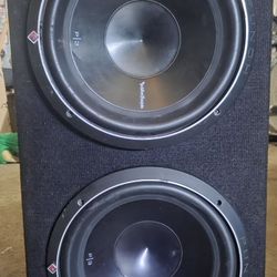Dual P3 Rockfordfosgate 12" Subs + rockford fosgate punch series amp