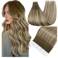 New In Box Extensions Human Hair 20pcs 50g 18 Inch Brown