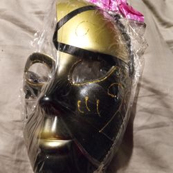Black And Gold Party Mask
