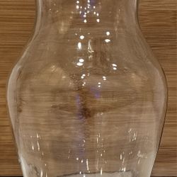 Clear Glass Tapered Flower Vase 