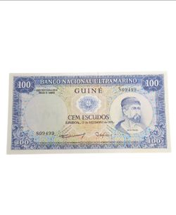1971 Portuguese Guinea 100 Escudos Banknote