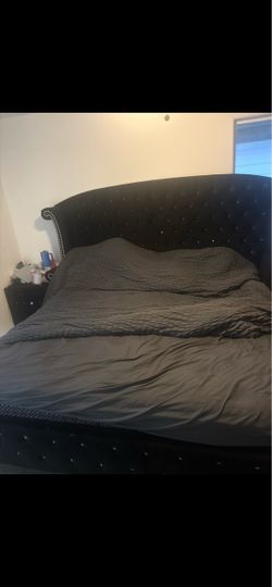 Bed frame and Side dresser
