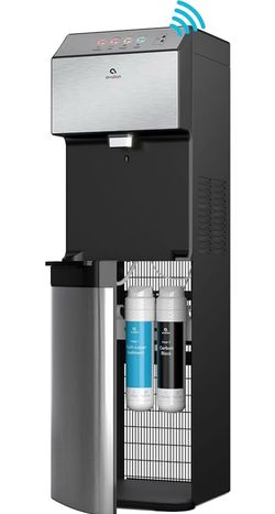Avalon Hand-Free Touchless Electric Bottleless Water Cooler Dispenser with BioGuard- 3 Temperatures, Digital Clock with Temperature Control, Self Clea