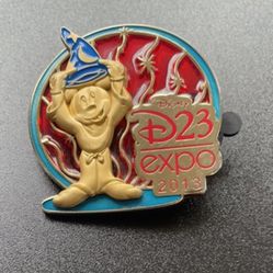 DISNEY D23 EXPO 2013 SORCERER MICKEY STAINED GLASS PIN LE 3500
