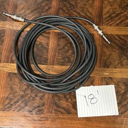 Used 18’ Guitar or 1/4” Hi-Z Cable - Works 