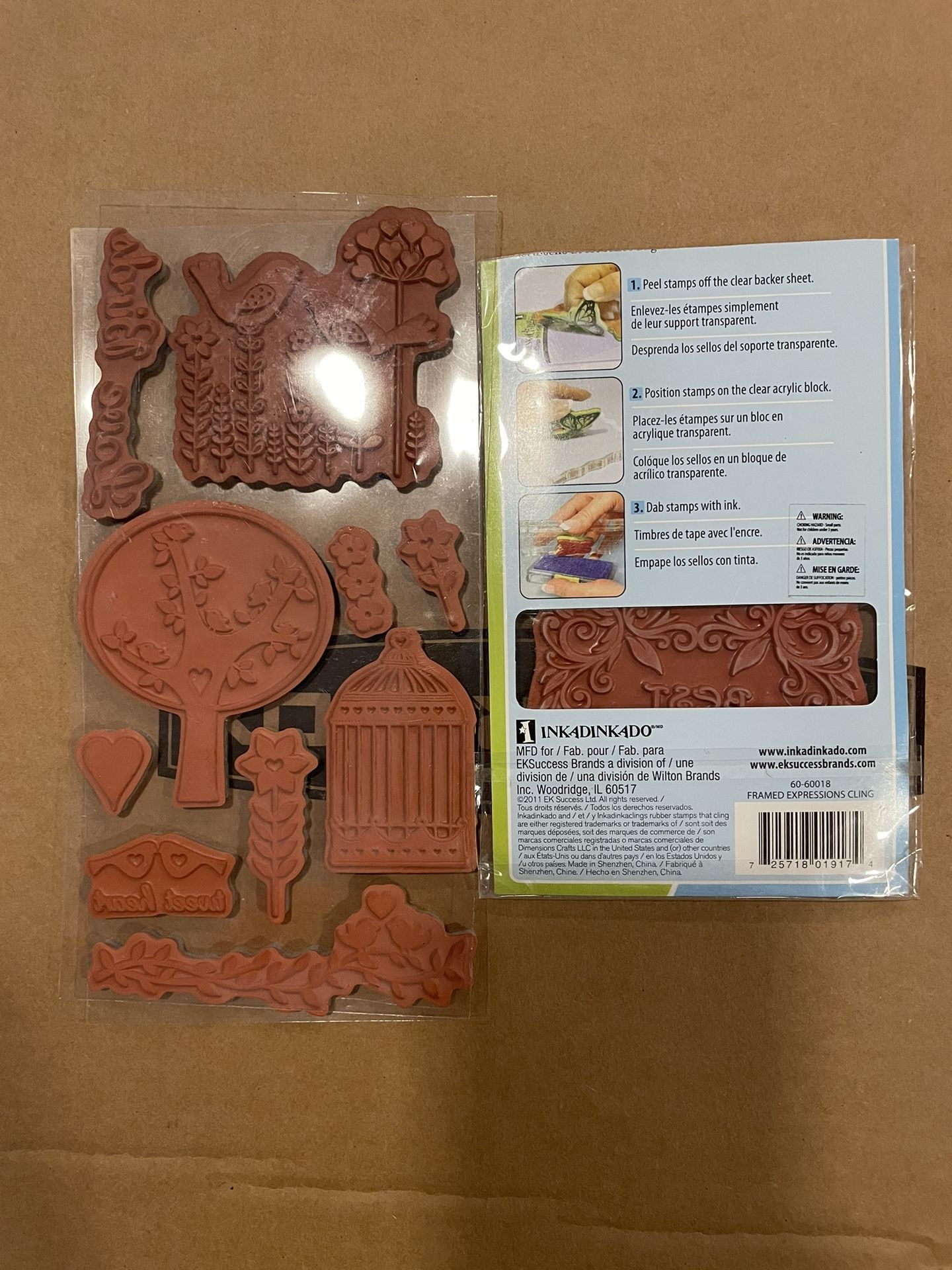 Inkadinkado Rubber Stamps and Another Red Rubber Stamp Set