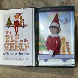 The Elf On The Shelf Blue  Eyed boy Doll  A Christmas Tradition Book