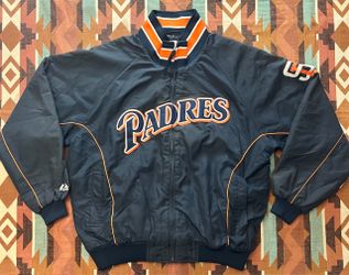 MLB Majestic VTG San Diego Padres Full-Zip Dugout Jacket Men’s XL Made in Korea