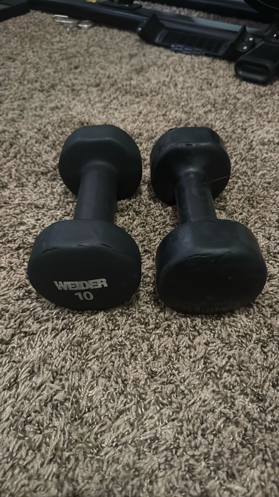 Pair Of 10 Pound Dumbbells