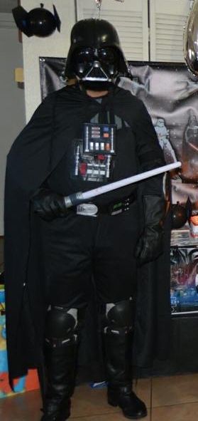 Dart Vader costume size adult large