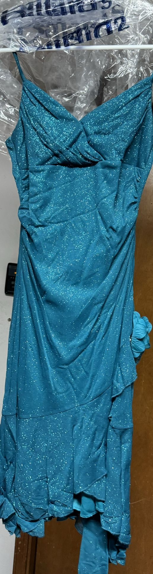 City Triangles Blue Sparkly Dress Size M