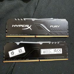Hyper X Fury DDR4 16 GB Ram (two 8Gb)